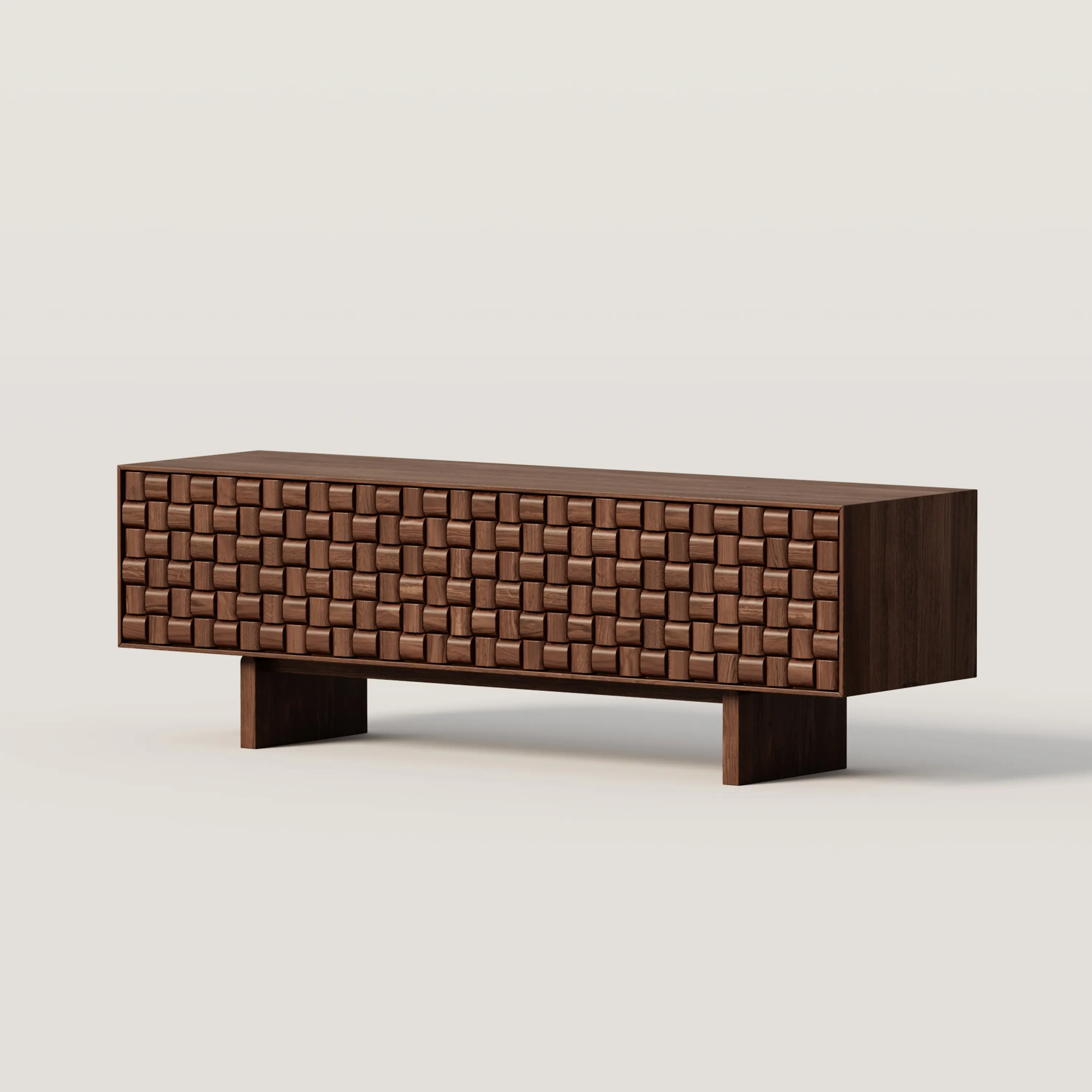 Designer wooden TV stand